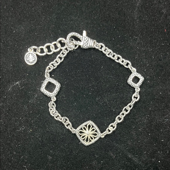 1615 * Andrea Candela Sterling Silver Bracelet Lazo De Colores Collection - Picture 3 of 7